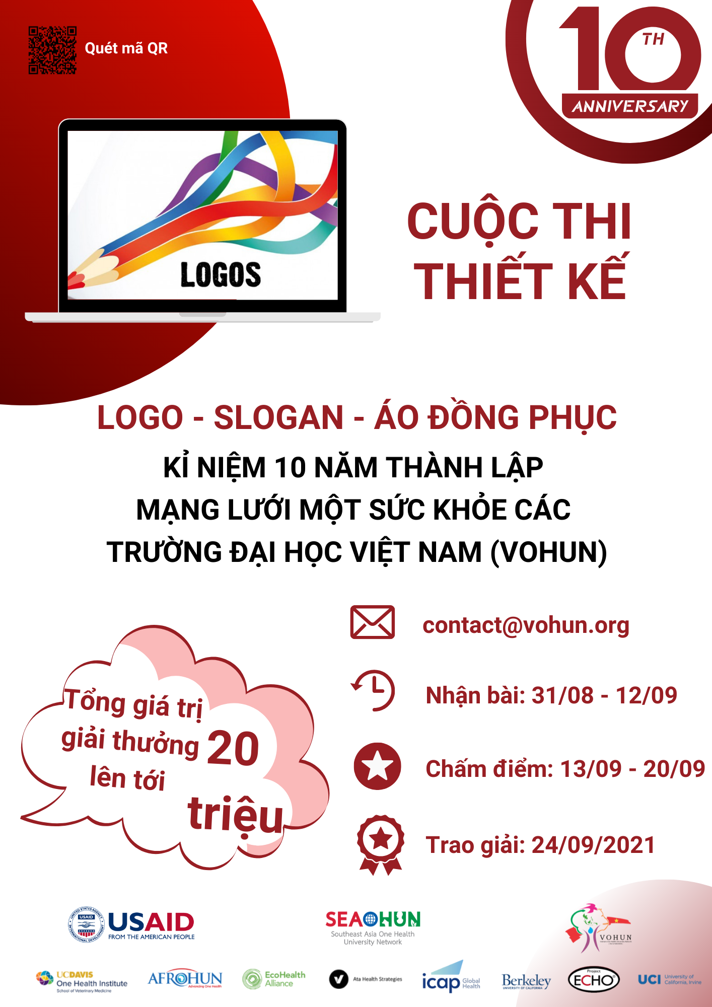 Cuộc thi thiết kế biểu trưng, biểu ngữ và áo đồng phục nhân dịp kỉ niệm 10 năm thành lập VOHUN