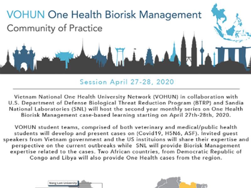 VOHUN BioRisk Management – Virtual Community of Practice – The 1st Session on April 28, 2020