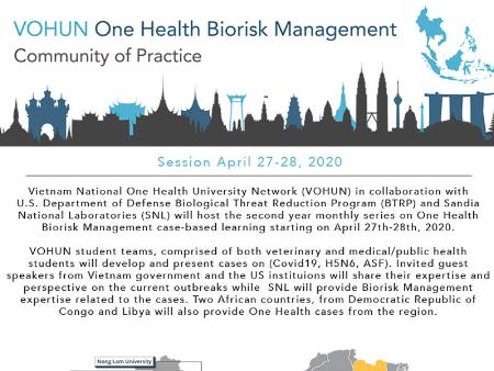 VOHUN BioRisk Management – Virtual Community of Practice – The 1st Session on April 28, 2020