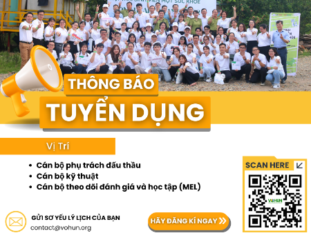 Văn phòng điều phối Mạng lưới Một sức khỏe các Trường Đại học Việt Nam trân trọng thông báo tuyển dụng